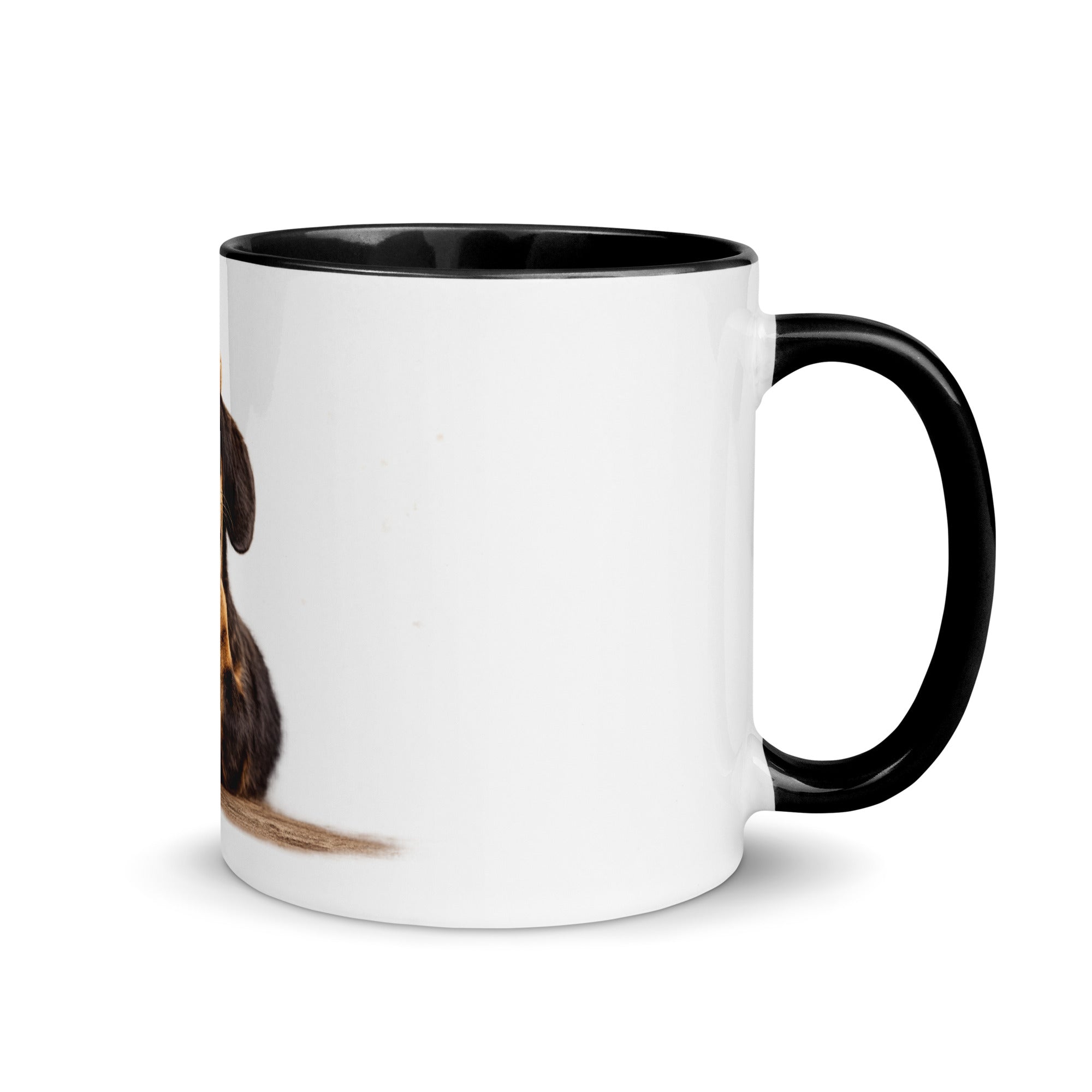 Black and white dachshund mug