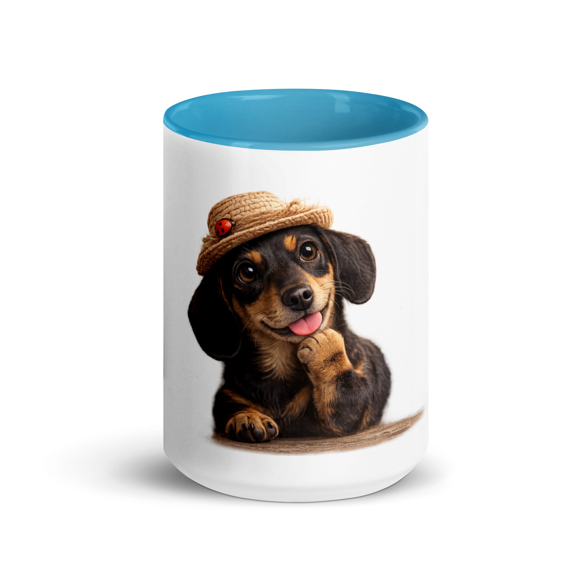 blue dachshund mug