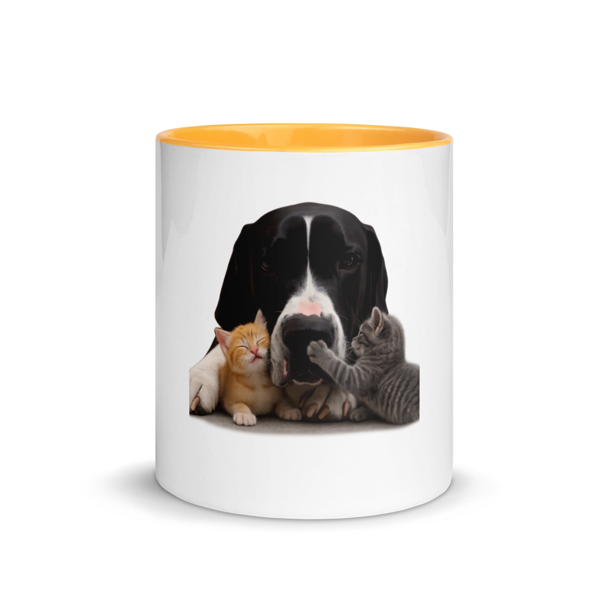 Yellow Great Dane mug