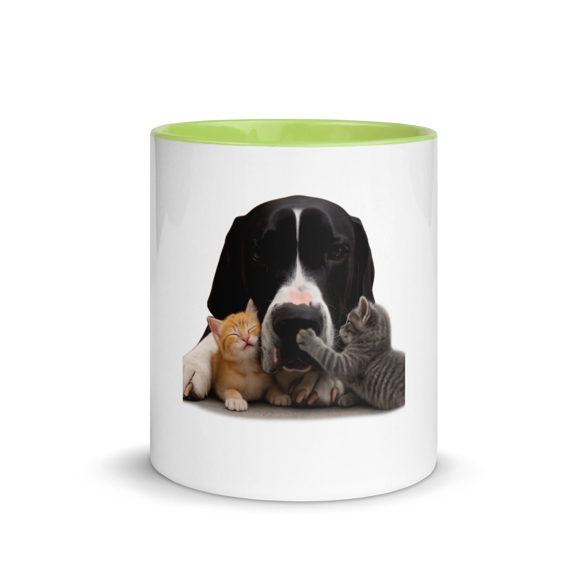 Green Great Dane mug