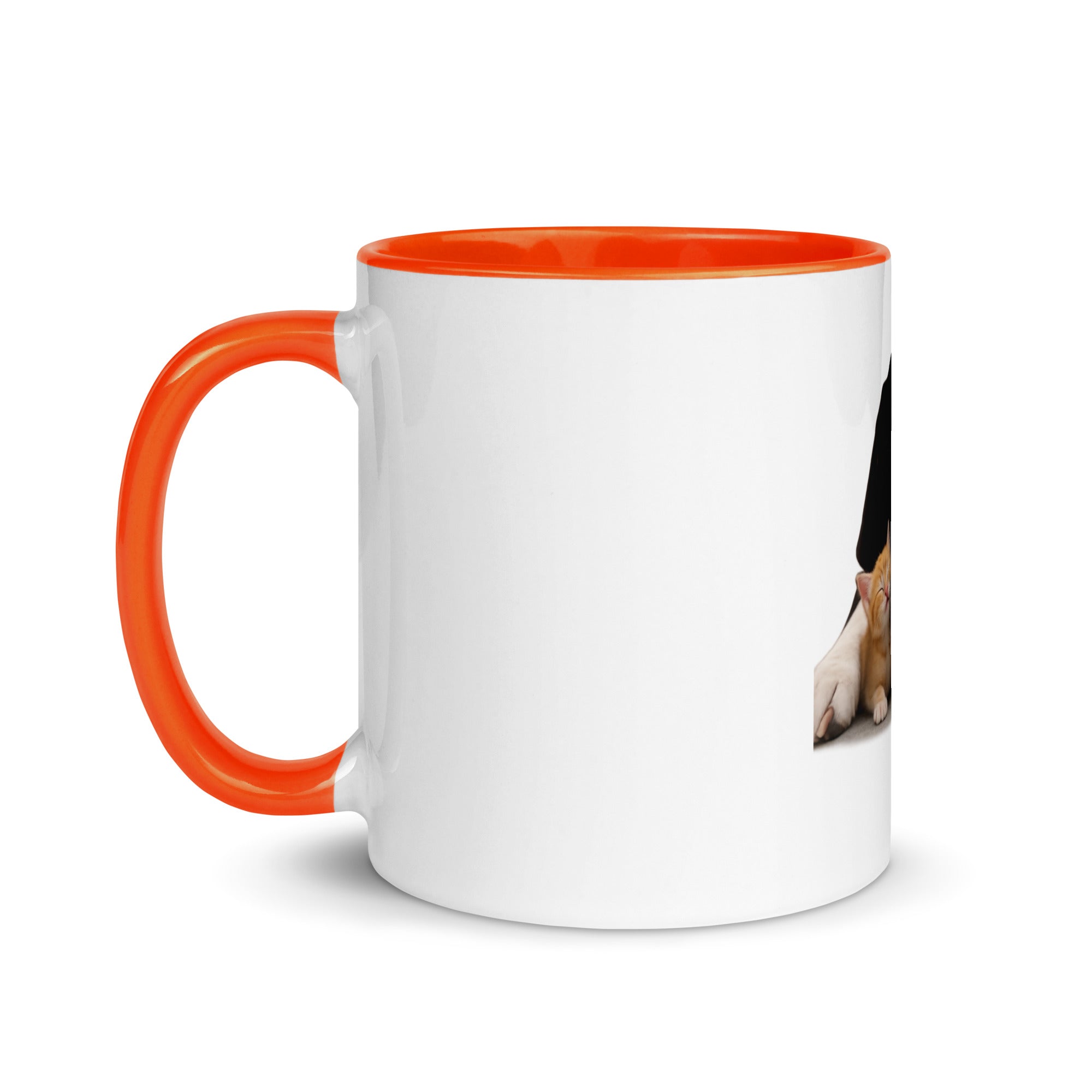 Orange Great Dane mug
