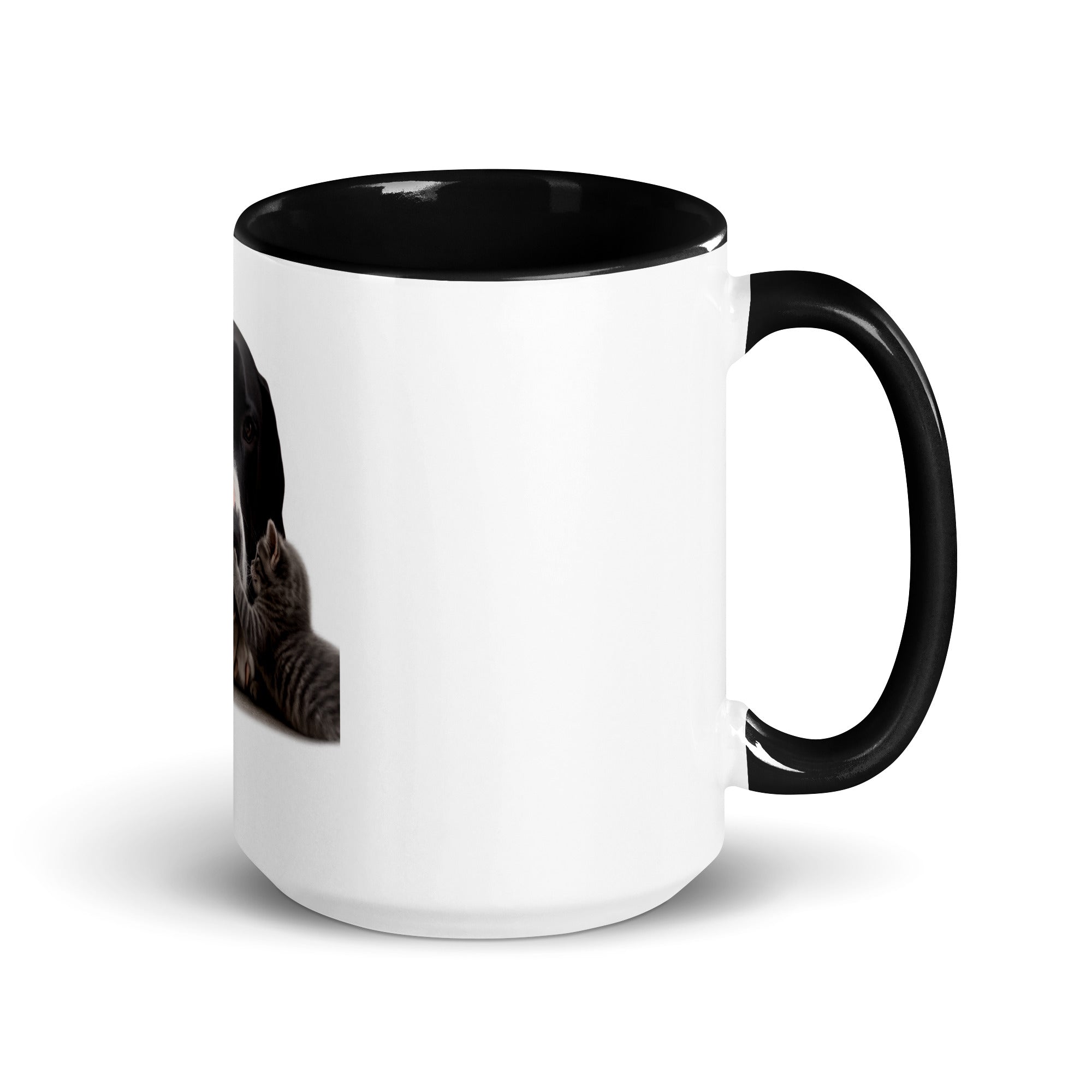 black and white  Grear Dane  mug