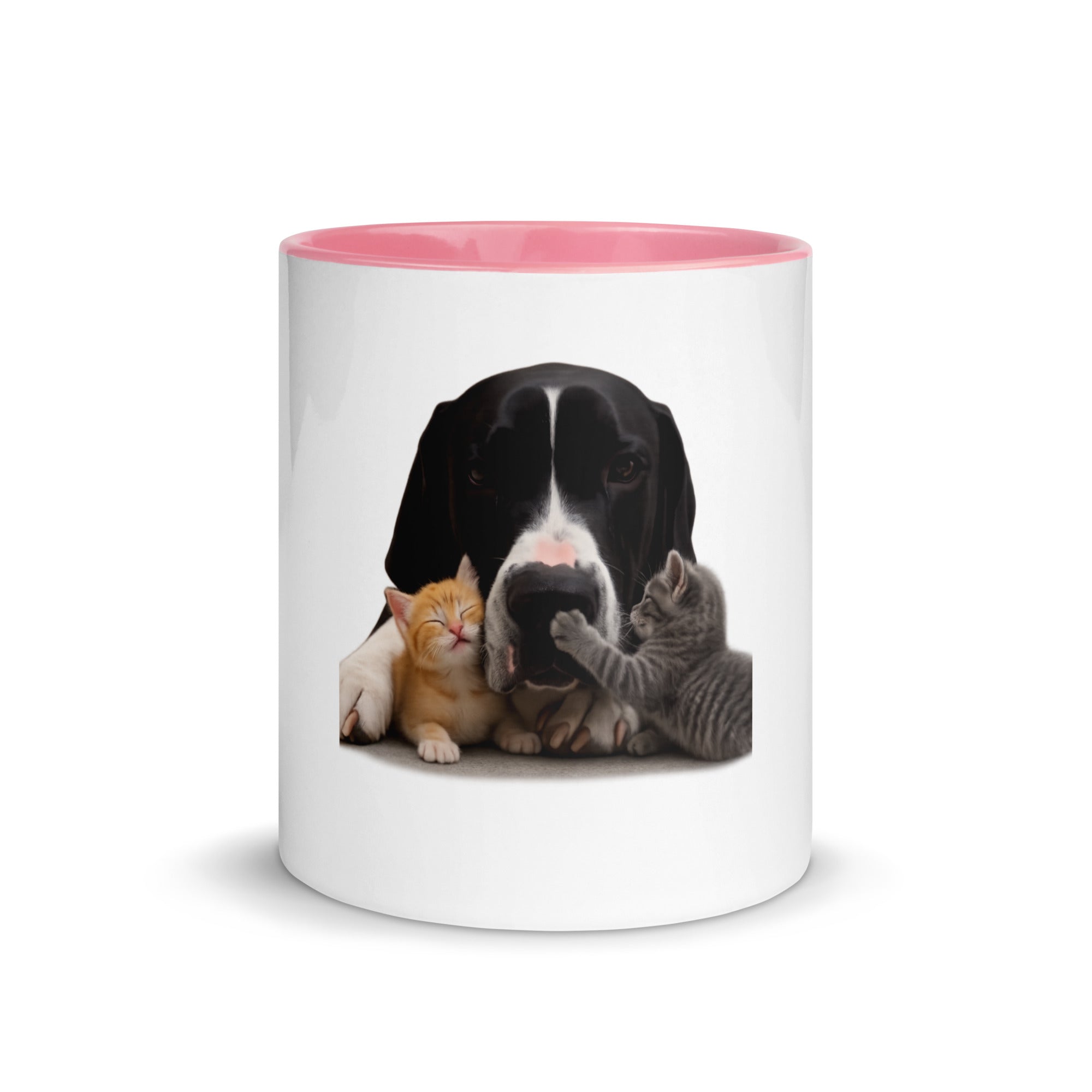 Pink Great Dane mug