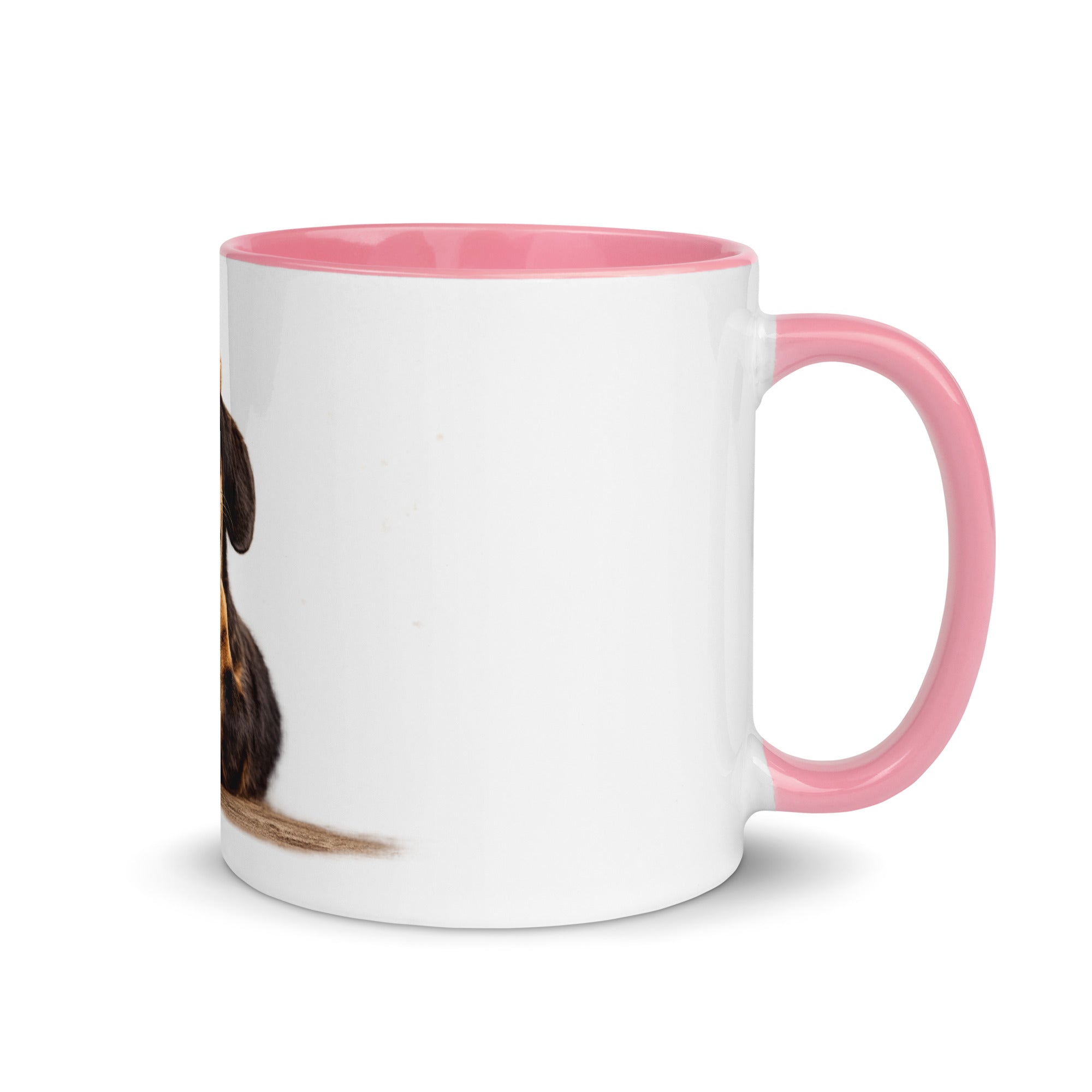 pink dachshund mug