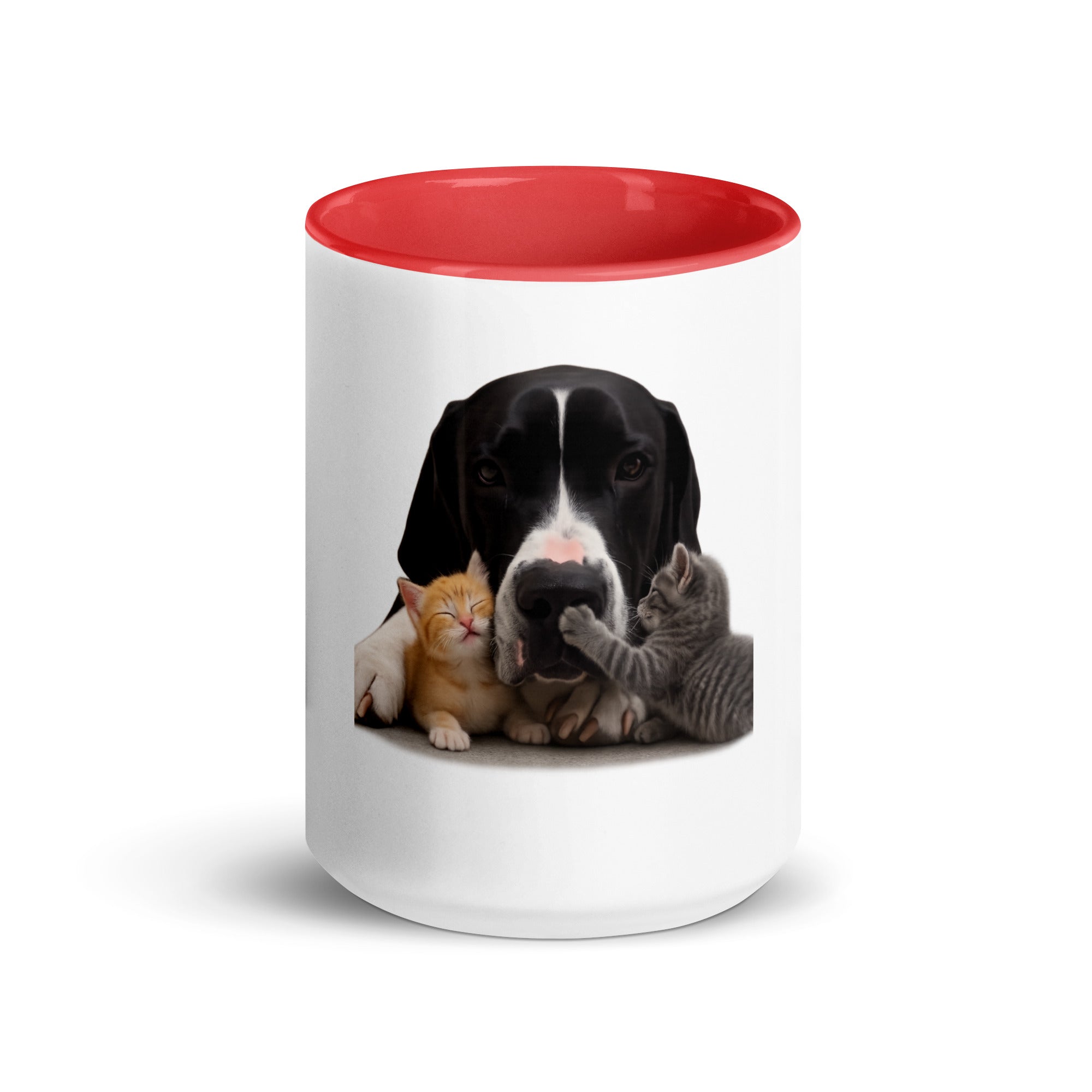 Red Great Dane mug