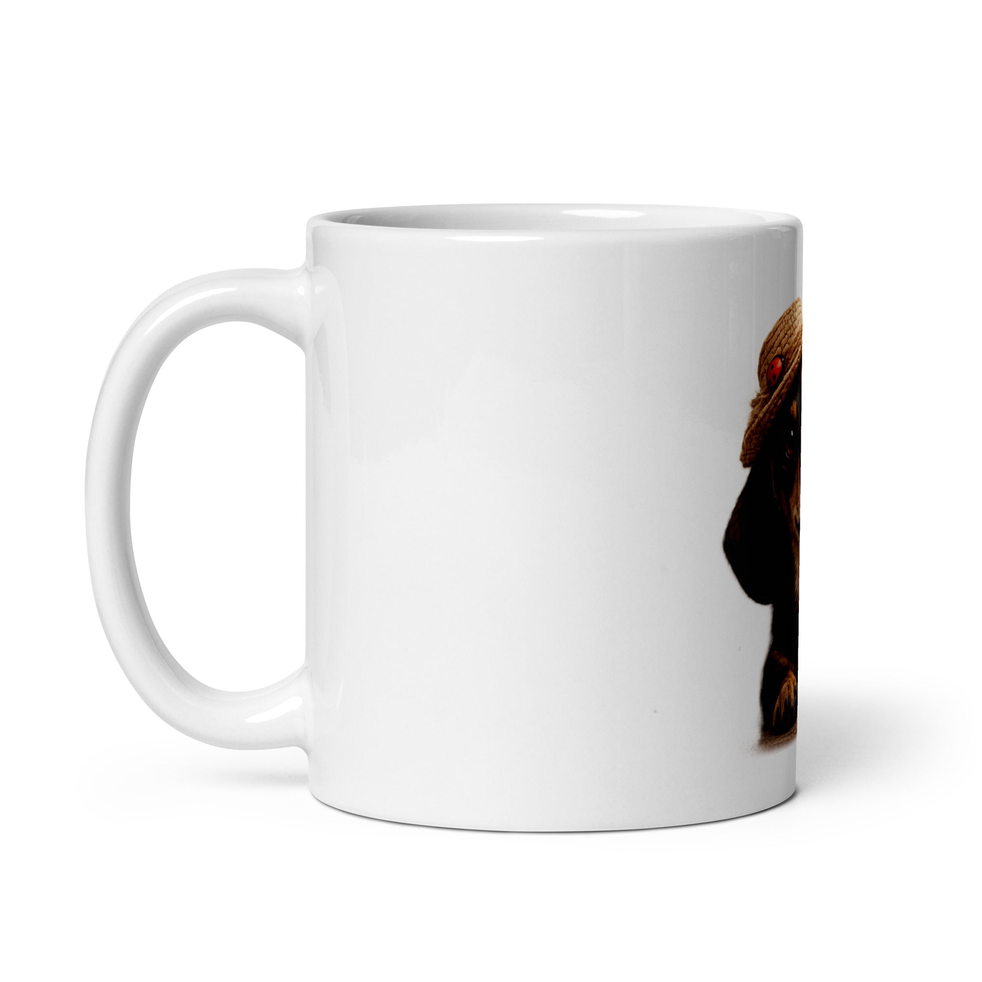 white dachshund mug for dog lovers
