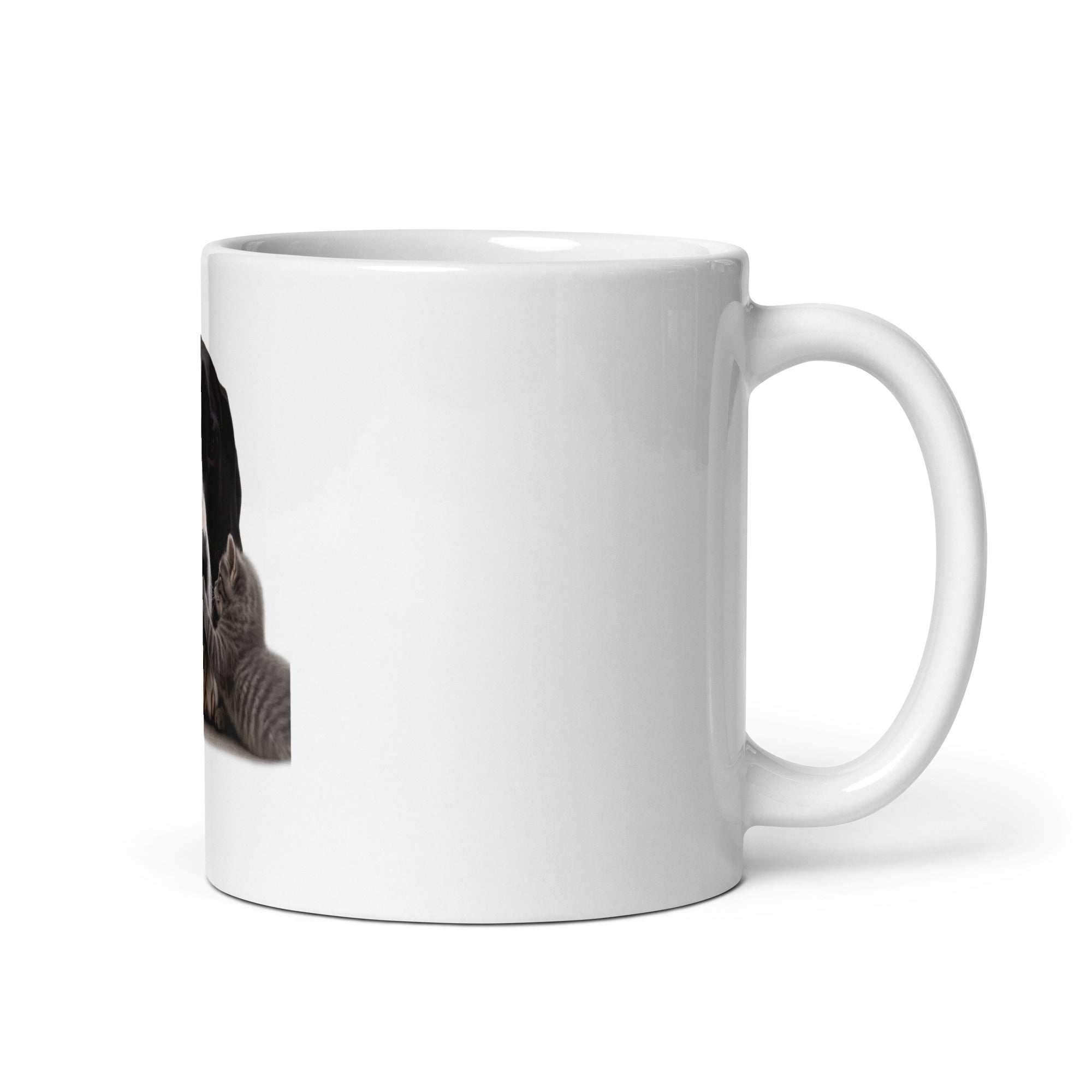White Great Dane mug for animal lovers