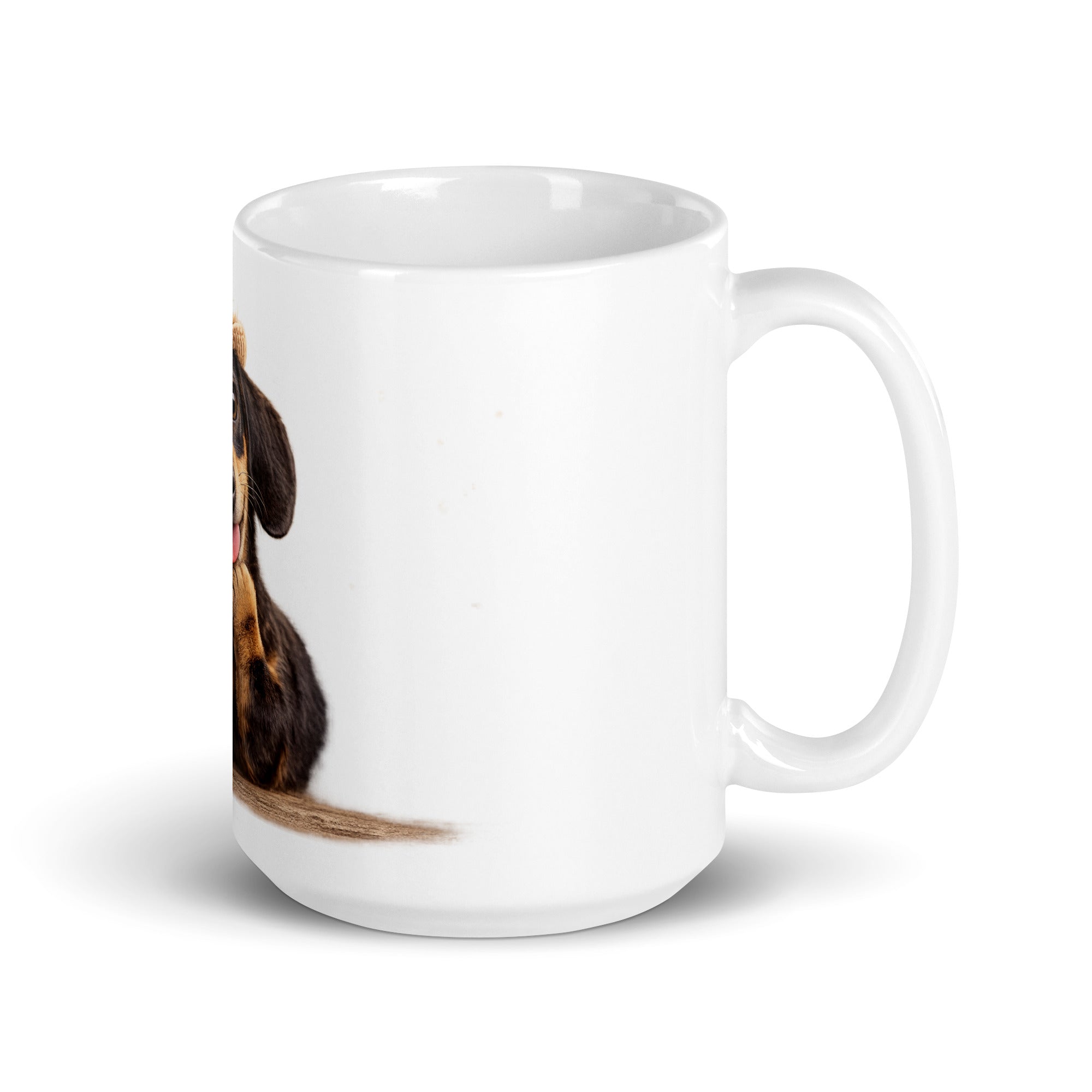white dachshund cup